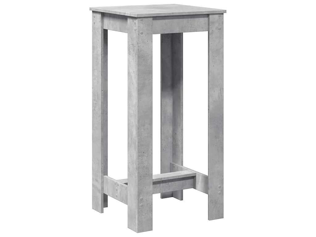 Bartafel 51x50x103,5 cm bewerkt hout betongrijs