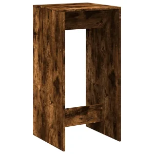 Bartafel 51x50x103,5 cm bewerkt hout gerookt eikenkleur Bartafel 51x50x103,5 cm bewerkt hout gerookt eikenkleur