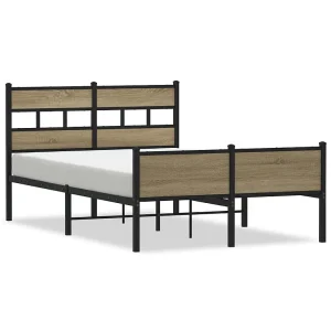 Bedframe zonder matras hout sonoma eikenkleurig 120×190 cm Bedframe zonder matras hout sonoma eikenkleurig 120×190 cm