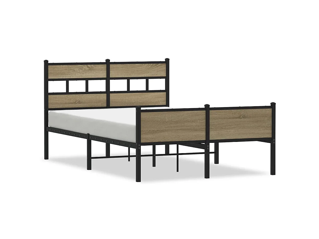 Bedframe zonder matras hout sonoma eikenkleurig 120x190 cm