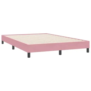 Bedframe zonder matras 160×220 cm fluweel roze