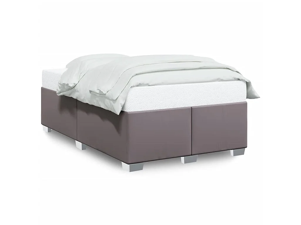 Bedframe kunstleer grijs 120x200 cm