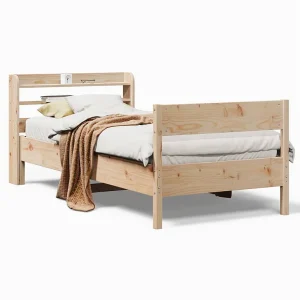 Bedframe zonder matras massief grenenhout 75×190 cm Bedframe zonder matras massief grenenhout 75×190 cm