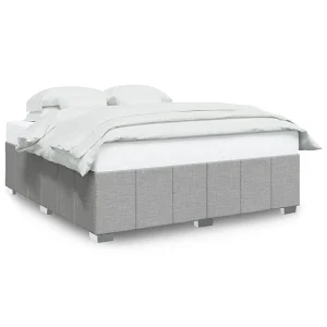 Bedframe zonder matras stof lichtgrijs 180×200 cm Bedframe zonder matras stof lichtgrijs 180×200 cm
