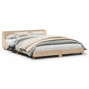 Bedframe zonder matras massief grenenhout 140×190 cm Bedframe zonder matras massief grenenhout 140×190 cm