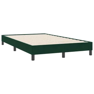 Bedframe zonder matras 120×220 cm fluweel donkergroen Bedframe zonder matras 120×220 cm fluweel donkergroen