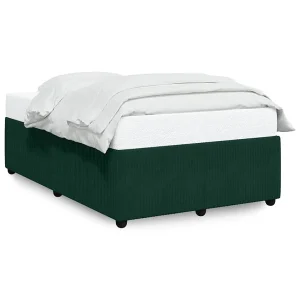 Bedframe zonder matras 120×200 cm fluweel donkergroen