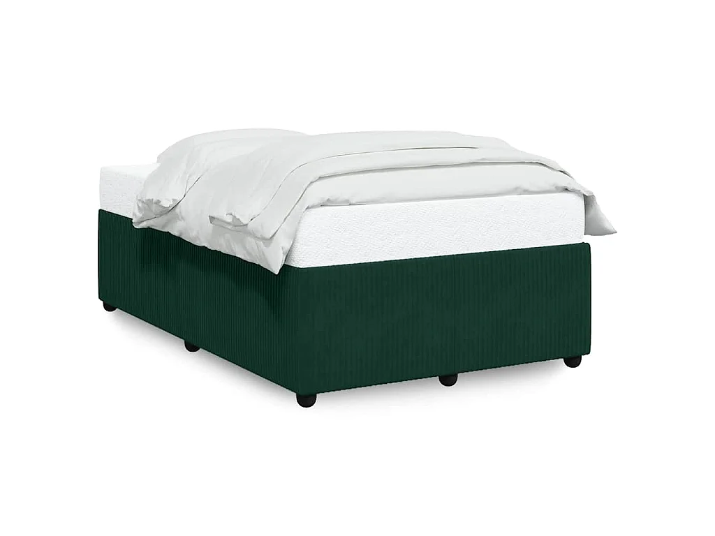 Bedframe zonder matras 120x200 cm fluweel donkergroen