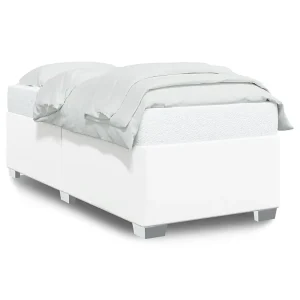 Bedframe kunstleer wit 90×190 cm Bedframe kunstleer wit 90×190 cm