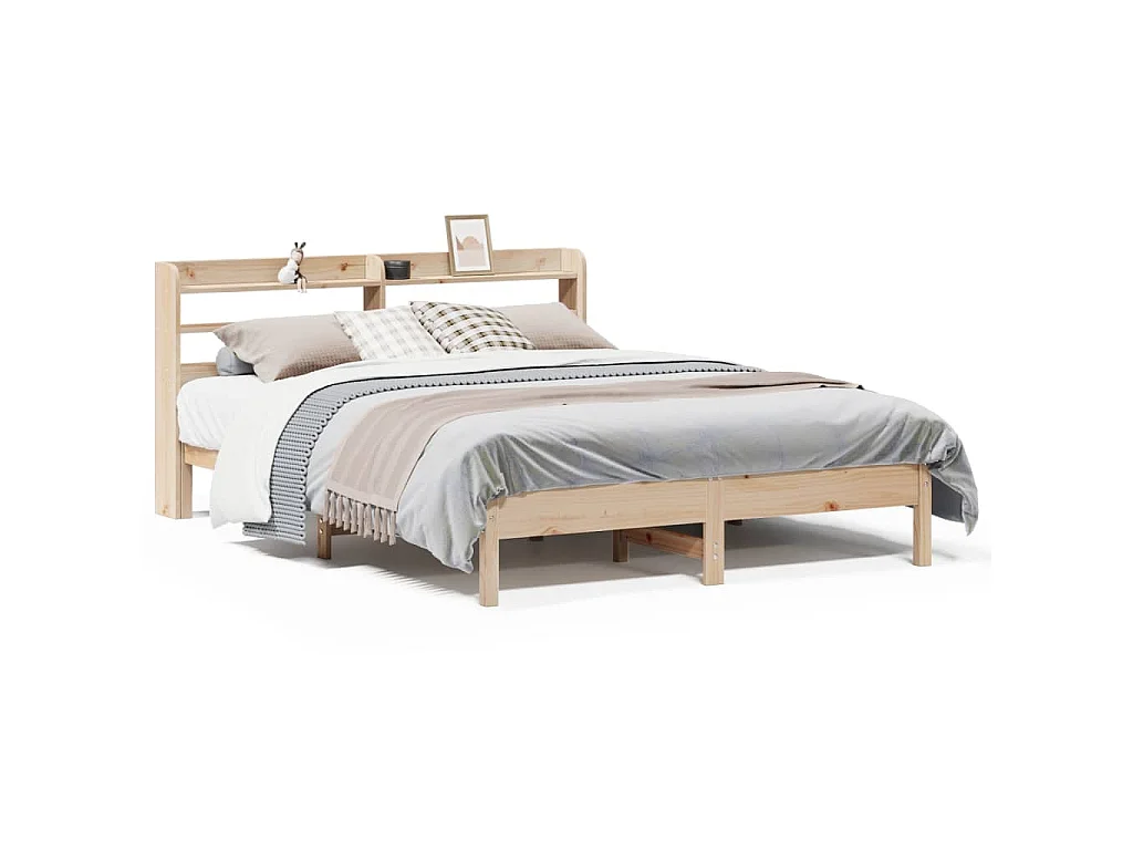 Bedframe zonder matras massief grenenhout 160x200 cm