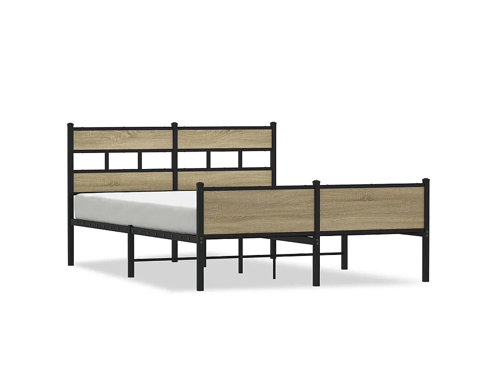 Bedframe zonder matras hout sonoma eikenkleurig 140x200 cm