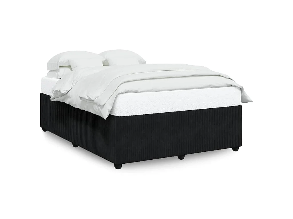 Bedframe zonder matras 160x200 cm fluweel zwart