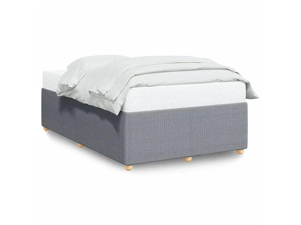Bedframe zonder matras 120x200 cm stof lichtgrijs