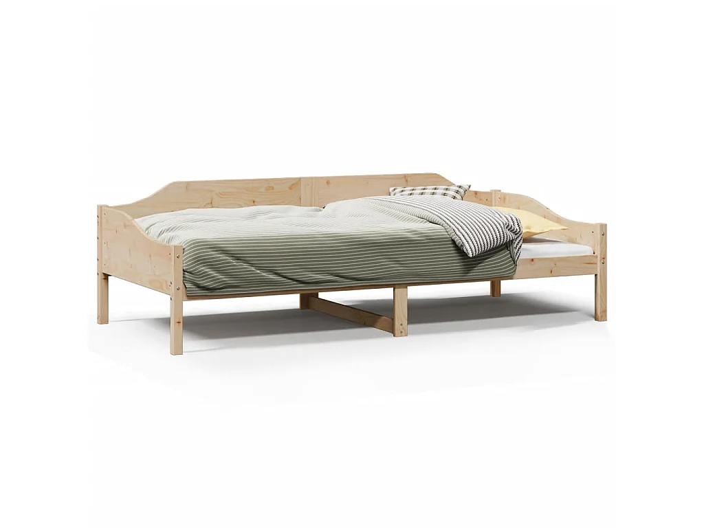 Bedframe zonder matras massief grenenhout 90x190 cm