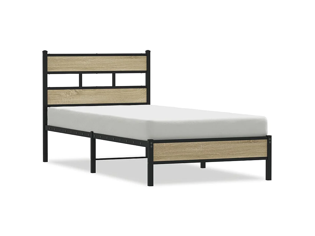 Bedframe zonder matras hout sonoma eikenkleurig 80x200 cm