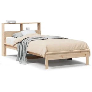 Bed met boekenkast zonder matras massief grenenhout 90×200 cm Bed met boekenkast zonder matras massief grenenhout 90×200 cm