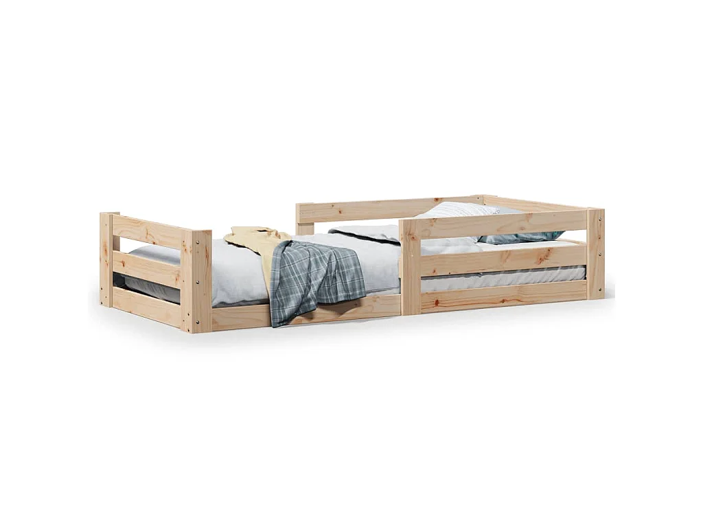 Bedframe zonder matras massief grenenhout 100x200 cm