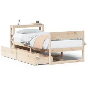 Bedframe zonder matras massief grenenhout 90×190 cm Bedframe zonder matras massief grenenhout 90×190 cm