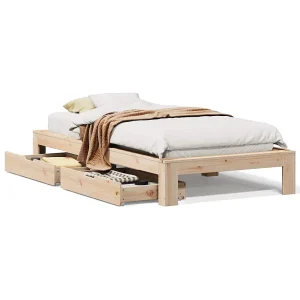 Bedframe zonder matras massief grenenhout 90×190 cm Bedframe zonder matras massief grenenhout 90×190 cm