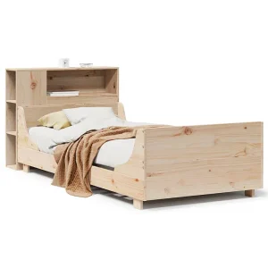 Bedframe zonder matras massief grenenhout 75×190 cm Bedframe zonder matras massief grenenhout 75×190 cm