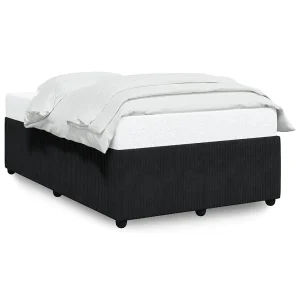 Bedframe zonder matras 120×190 cm fluweel zwart