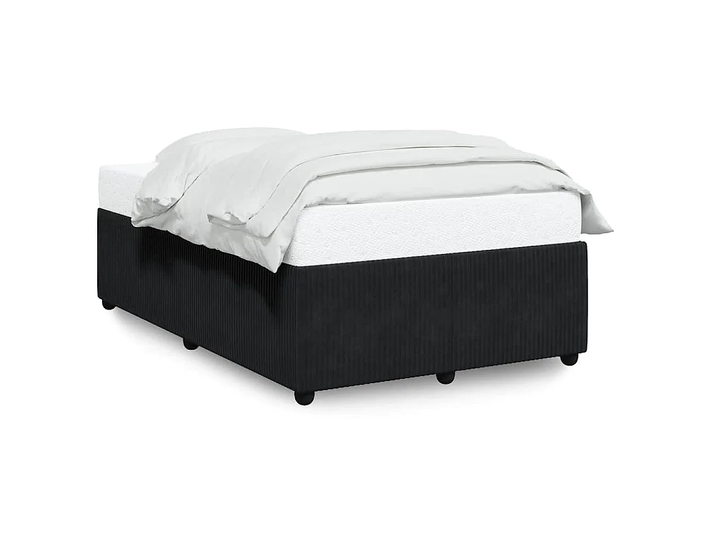 Bedframe zonder matras 120x190 cm fluweel zwart