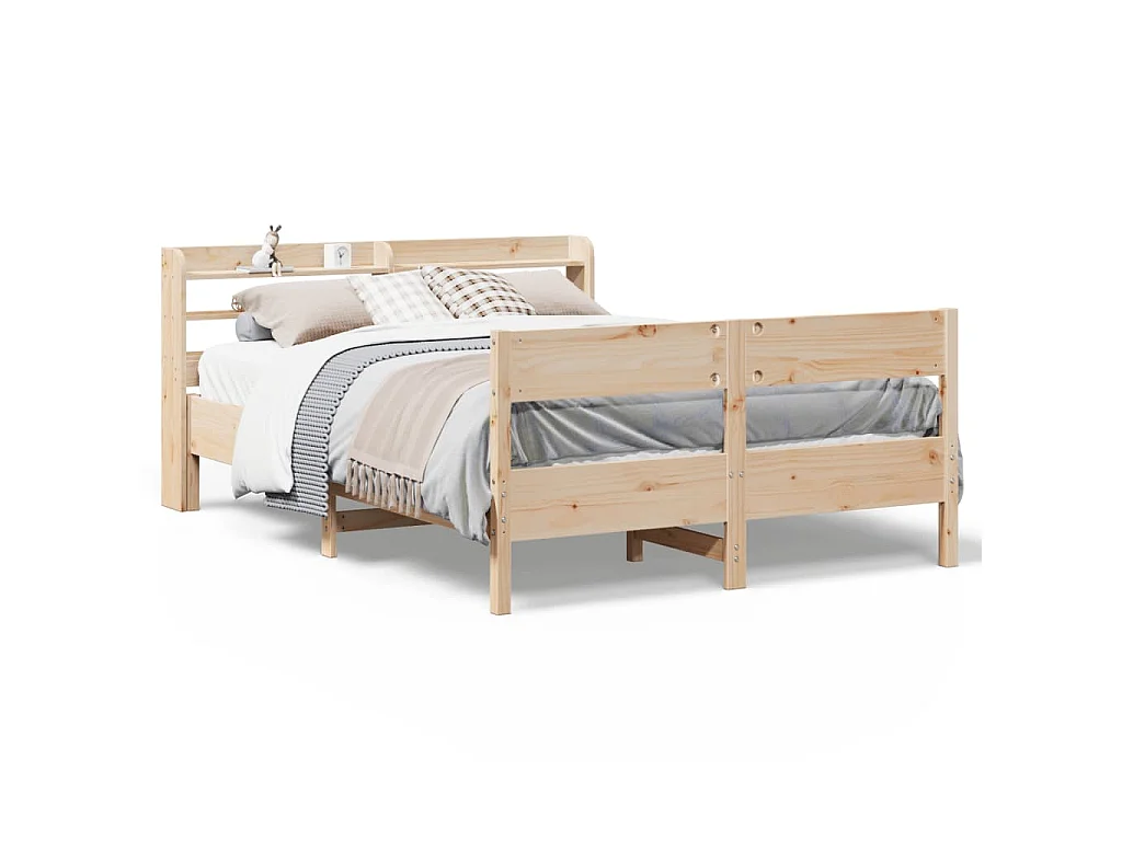 Bedframe zonder matras massief grenenhout 150x200 cm