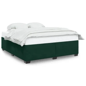 Bedframe zonder matras 180×200 cm fluweel donkergroen