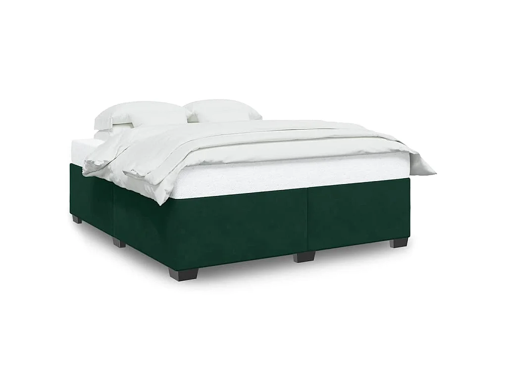 Bedframe zonder matras 180x200 cm fluweel donkergroen