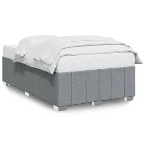 Bedframe zonder matras 120×190 cm stof lichtgrijs