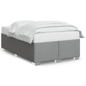 Bedframe zonder matras 120×200 cm stof lichtgrijs Bedframe zonder matras 120×200 cm stof lichtgrijs