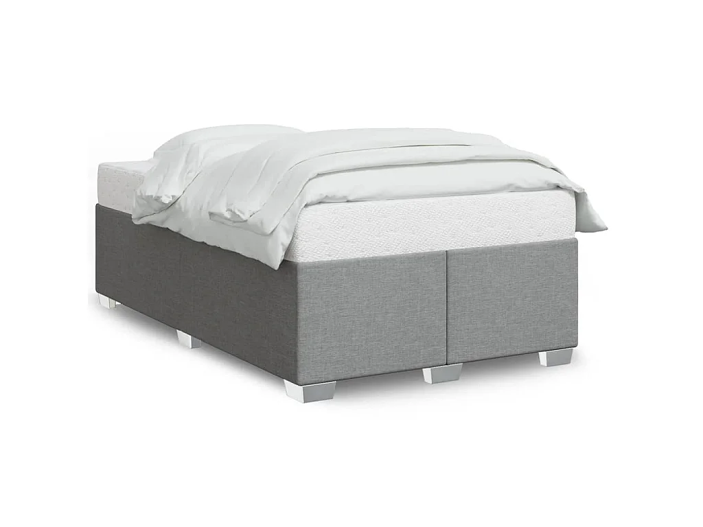 Bedframe zonder matras 120x200 cm stof lichtgrijs