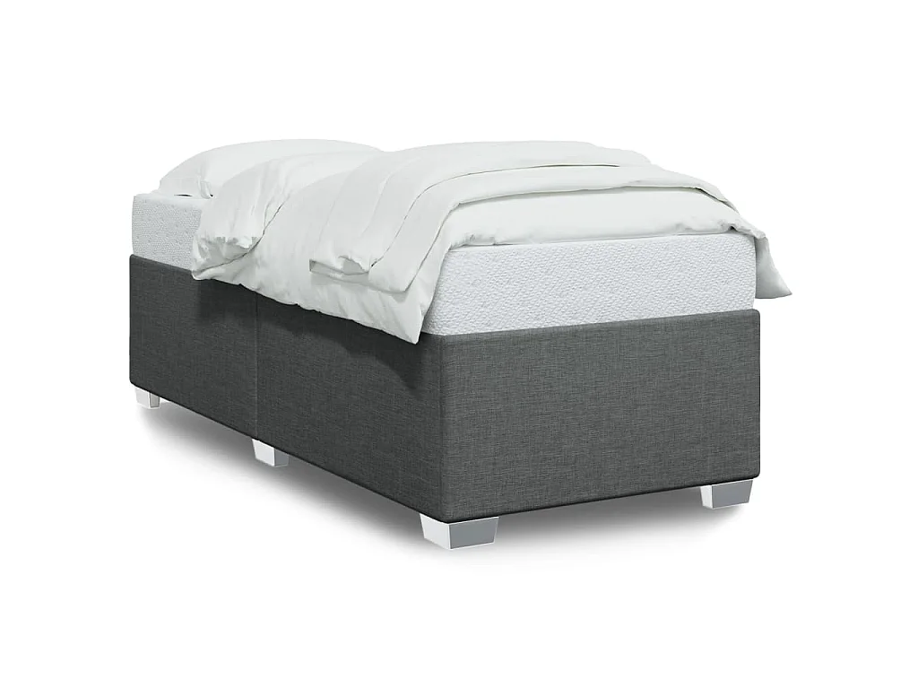Bedframe zonder matras 80x200 cm stof donkergrijs