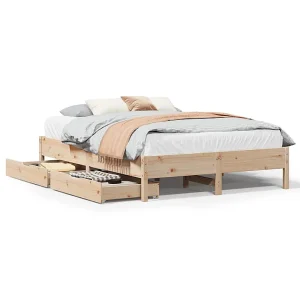Bedframe zonder matras massief grenenhout 120×190 cm Bedframe zonder matras massief grenenhout 120×190 cm