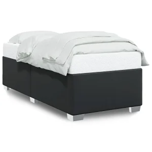 Bedframe kunstleer zwart 90×200 cm Bedframe kunstleer zwart 90×200 cm