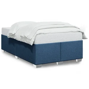 Bedframe zonder matras 120×200 cm stof blauw Bedframe zonder matras 120×200 cm stof blauw