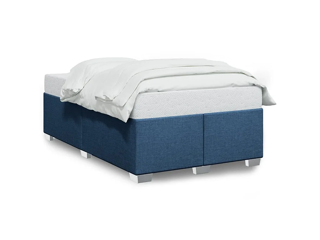 Bedframe zonder matras 120x200 cm stof blauw