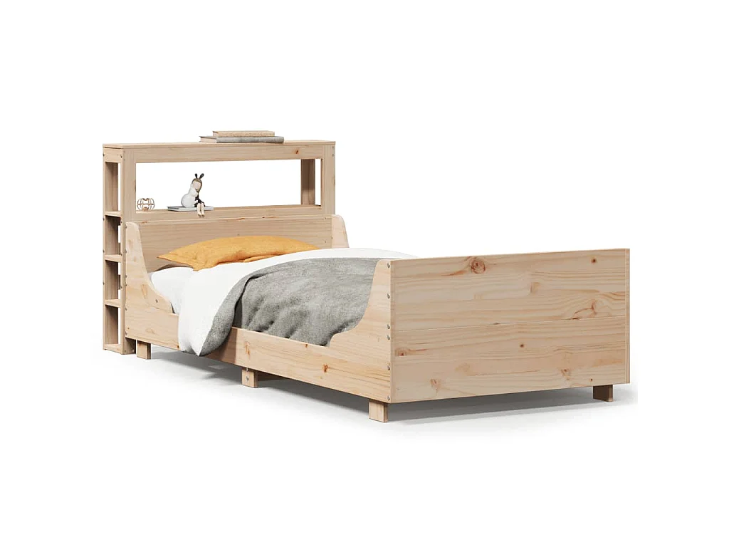 Bedframe zonder matras massief grenenhout 90x200 cm