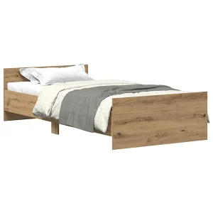 Bedframe zonder matras 75×190 cm spaanplaat ambachtelijk