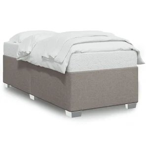 Bedframe zonder matras 90×200 cm stof taupe Bedframe zonder matras 90×200 cm stof taupe