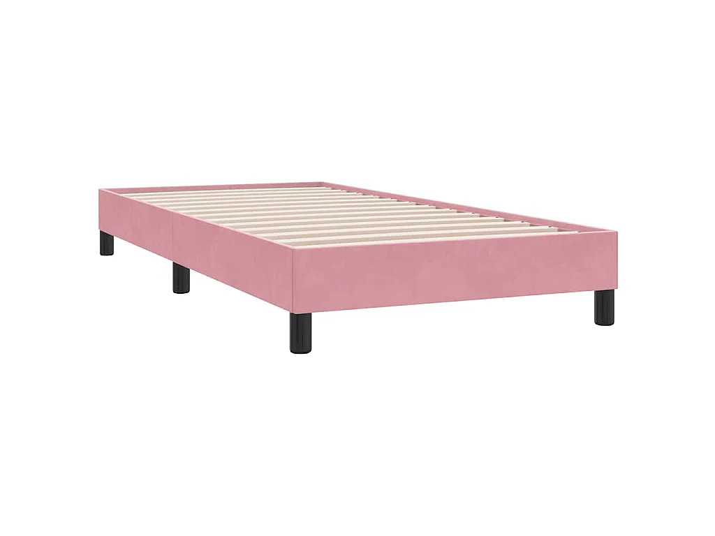Bedframe zonder matras 90x220 cm fluweel roze