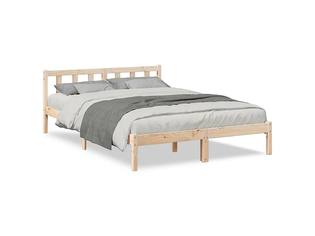 Bedframe extra lang zonder matras massief grenenhout 140x220 cm