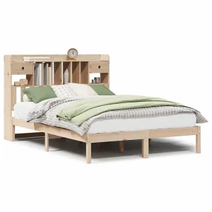 Bed met boekenkast zonder matras massief grenenhout 140×200 cm Bed met boekenkast zonder matras massief grenenhout 140×200 cm