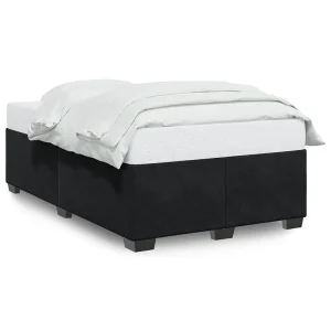 Bedframe zonder matras 120×200 cm fluweel zwart Bedframe zonder matras 120×200 cm fluweel zwart
