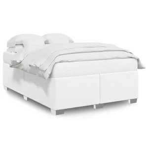 Bedframe kunstleer wit 140×200 cm Bedframe kunstleer wit 140×200 cm