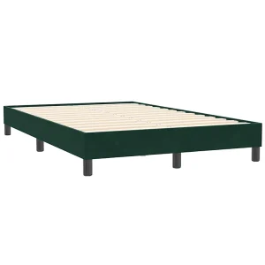 Bedframe zonder matras 120×210 cm fluweel donkergroen
