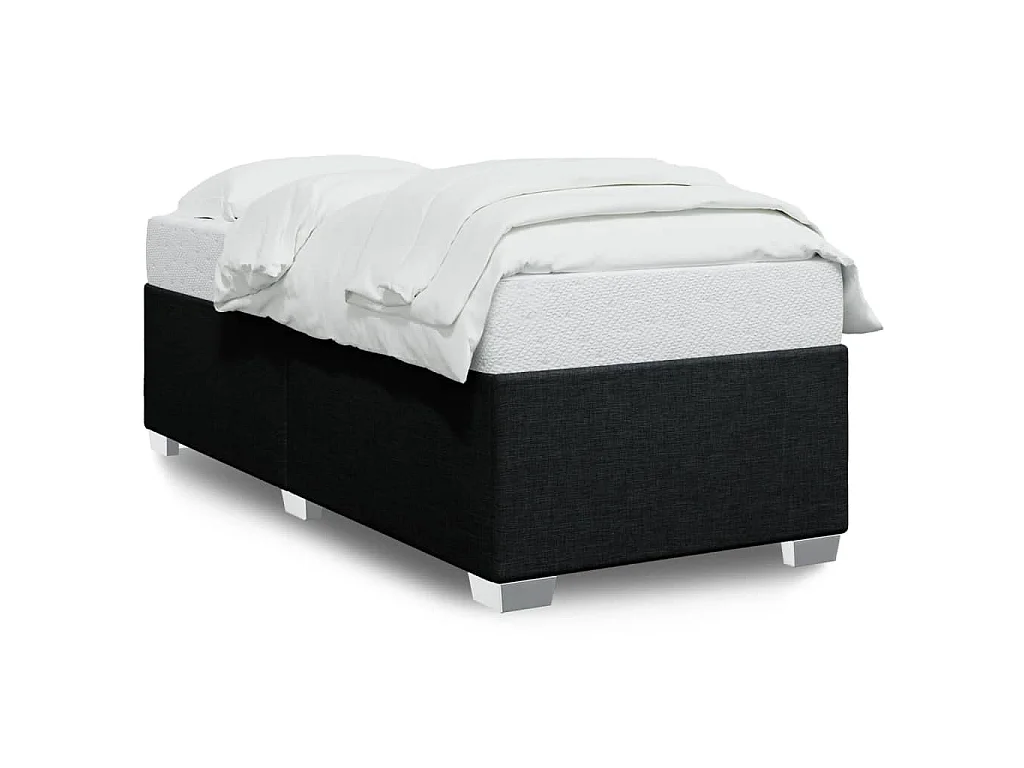 Bedframe zonder matras 90x200 cm stof zwart