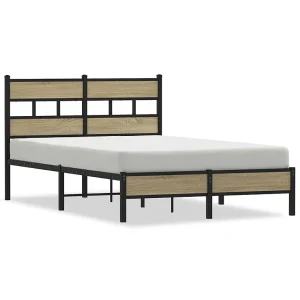 Bedframe zonder matras hout sonoma eikenkleurig 120×190 cm Bedframe zonder matras hout sonoma eikenkleurig 120×190 cm