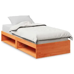 Bedbank zonder matras wasbruin 75×190 cm massief grenenhout Bedbank zonder matras wasbruin 75×190 cm massief grenenhout