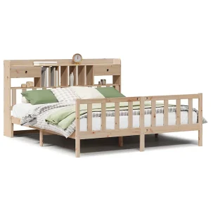 Bed met boekenkast zonder matras massief grenenhout 180×200 cm Bed met boekenkast zonder matras massief grenenhout 180×200 cm